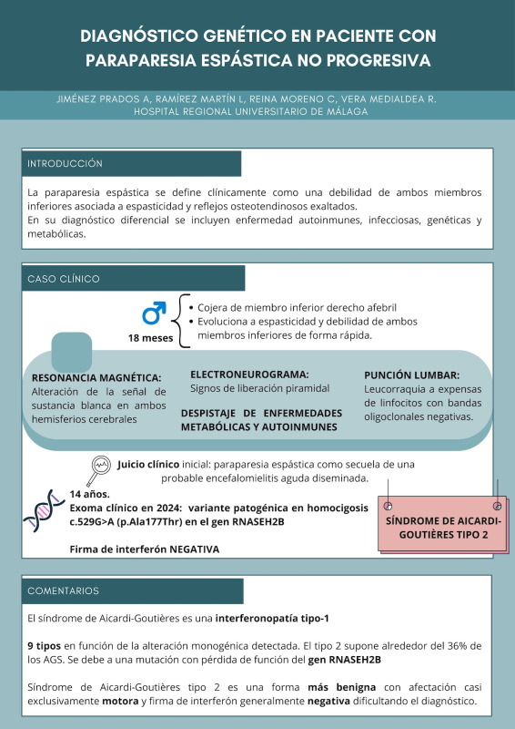 P.01.  Diagnóstico Genético en Paciente con Paraparesia Espástica No Progresiva